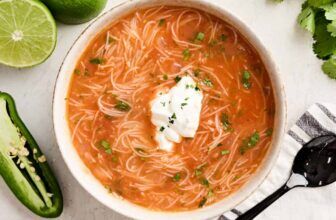 Sopa de Fiedeo (My version of Mexican Noodle Soup)